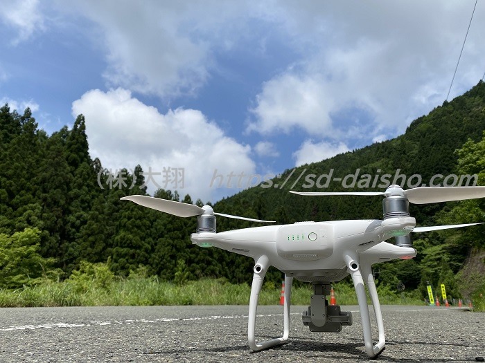 UAV自動飛行法面計測